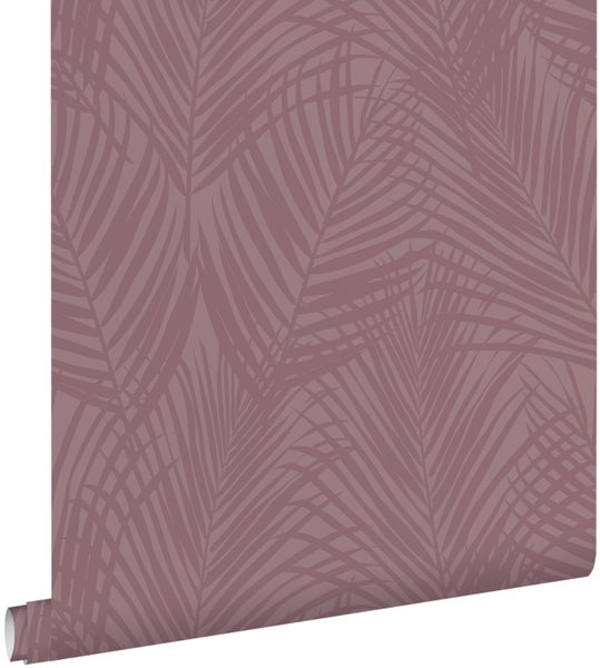 ESTAhome Tapete Palmblätter mauve-violett - 50 x 900 cm - 131221