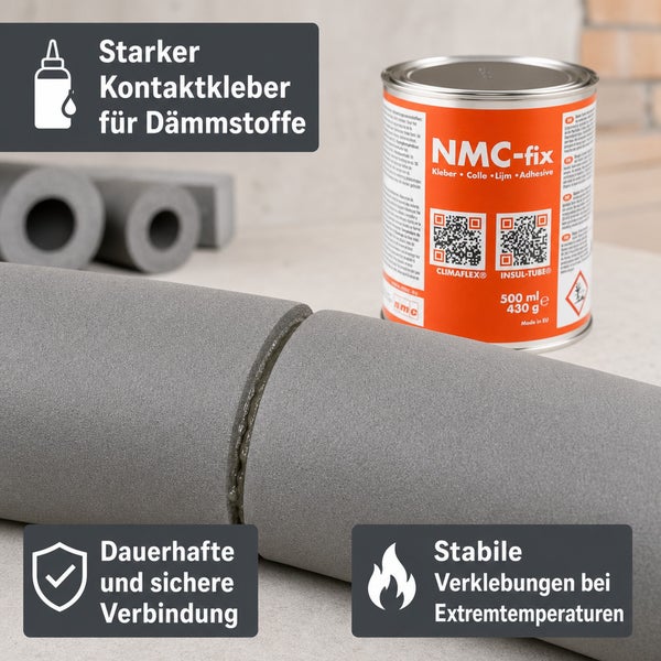 Dose NMC fix Kontaktkleber für Dämmstoffe mit Schaumstoffisolierung