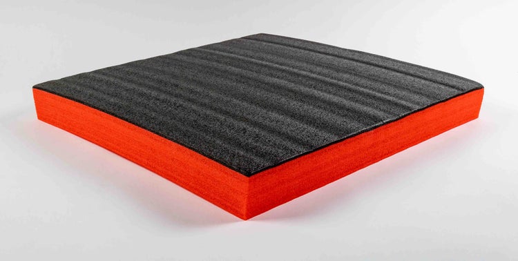 TYGR-Multilayer Schaumstoff rot 600x600x70 |DIY-Werkzeugeinlage für Werkzeug, Kamera & Co