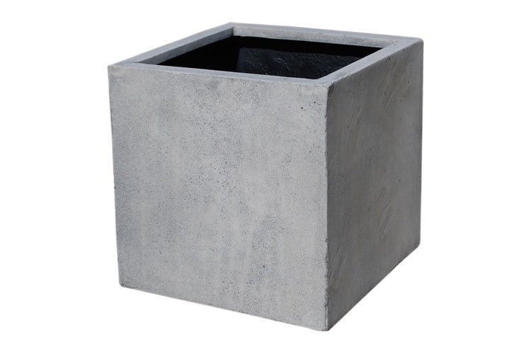 Quadratischer Pflanzkübel in Betonoptik