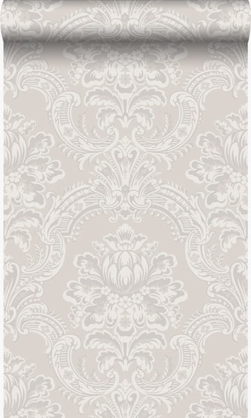 Origin Wallcoverings Tapete Ornamente Grau - 53 cm x 10,05 m - 346524