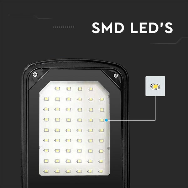 V-TAC VT-15057ST - LED-Straßenleuchten - Schlanke Straßenleuchten - IP65 - Schwarz - 50 Watt -