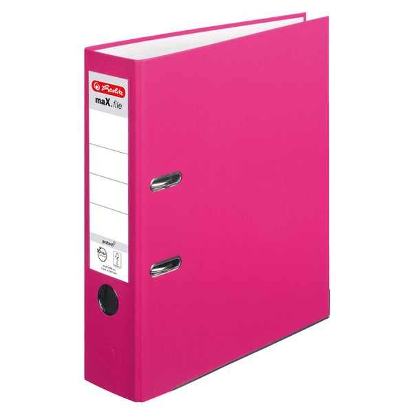 Herlitz Ordner maX.file protect A4 8cm pink