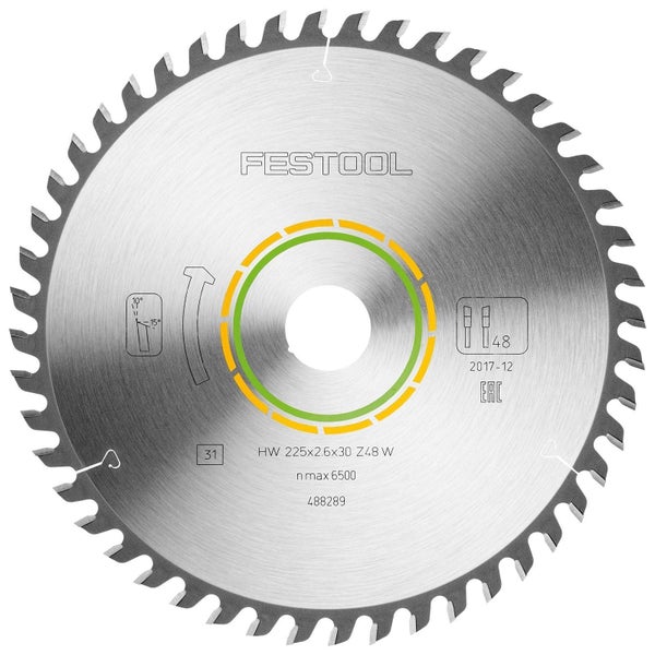 Festool Sägeblatt mit 225 Millimeter Durchmesser