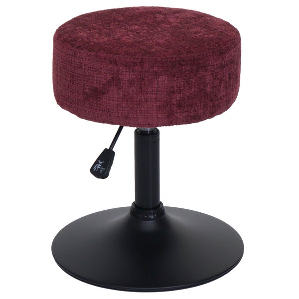 Drehhocker mit rundem Sitz und Höhenverstellung