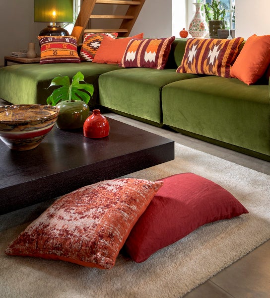 Linn Kissenbezug - Unifarben 40x60 cm, Rot