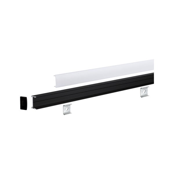 LED Strip Profil Square 1m Schwarz