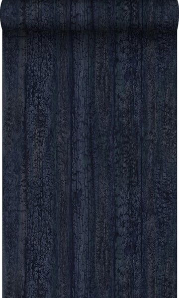 Origin Wallcoverings Tapete Holz-optik Dunkelblau - 53 cm x 10.05 m - 347532