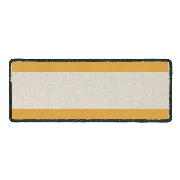 FLOORDIREKT Stufenmatte aus Sisal - Pure Nature - Umkettelt & Selbstklebend - Grün - 23,5 x 65 cm - Rechteckig ohne Lippe