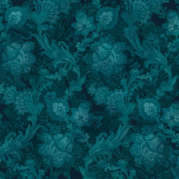 Ornamentale Tapete mit Blumenmuster