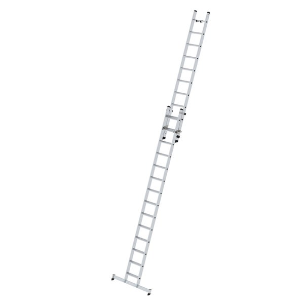 PROREGAL Stufen-Schiebeleiter 2-Teilig mit Traverse 1 x 14 & 1 x 10 Stufen
