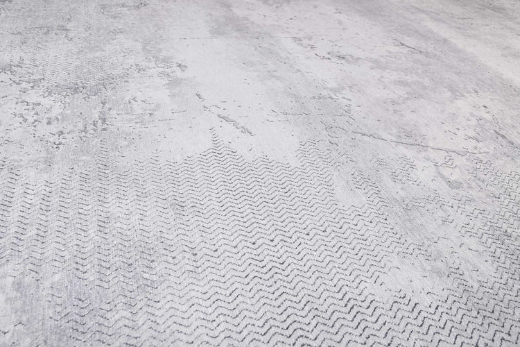 Vintage Teppich Grau Kurzflor Radiate WECONhome 160x230 cm