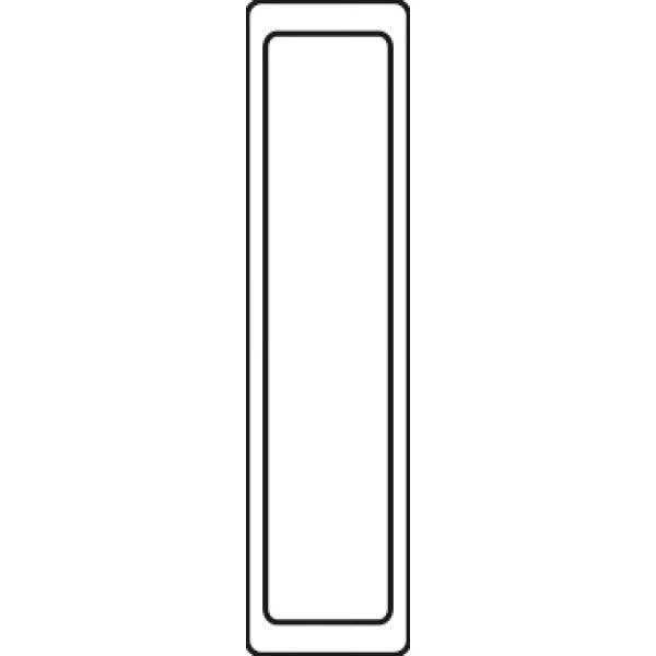 Symbol eines vertikalen, rechteckigen Profils oder Ausschnitts.