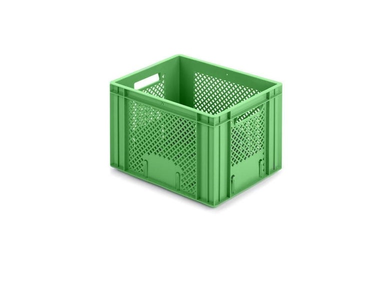 PROREGAL Eurobehälter Obst- und Gemüsekasten HxBxT 27,2 x 30 x 40 cm 26 Liter Grün Obst-Gemüsekiste Obstkorb Transportbox