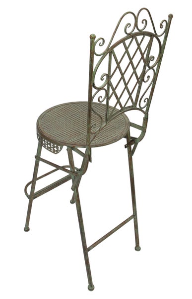Metall Gartenstuhl mit geschwungenem Design