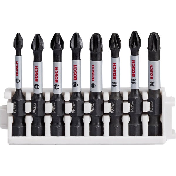 Bosch Schrauberbit Satz mit verschiedenen Bitgrößen in Halterung