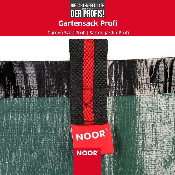 Gartenabfallsack PROFI - 210g/m² - 270 Liter - reißfester Laubsack mit verstärktem Boden & umlaufendem Gurt