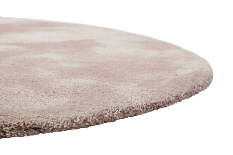 Teppich Rund Rosa Hochflor Pisa Homie Living 200 cm rund
