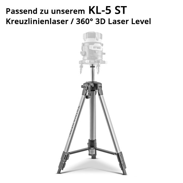 Universal-Stativ für Kreuzlinienlaser KL-5 ST auf 280 mm ausfahrbar