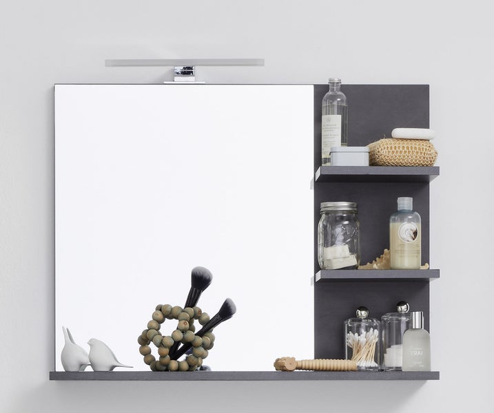 CancunIndy Bad Spiegel Eiche Dekor. 72 X 20 X 57 cm