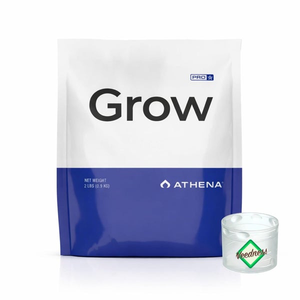 Düngemittelpackung mit Aufschrift Grow und Athena Logo