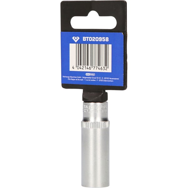 BRILLIANT TOOLS 1/4 Sechskant-Stecknuss lange Ausführung 12 mm - BT020958