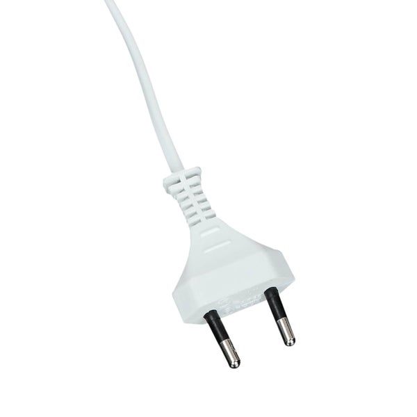 Weißer Eurostecker mit Kabel