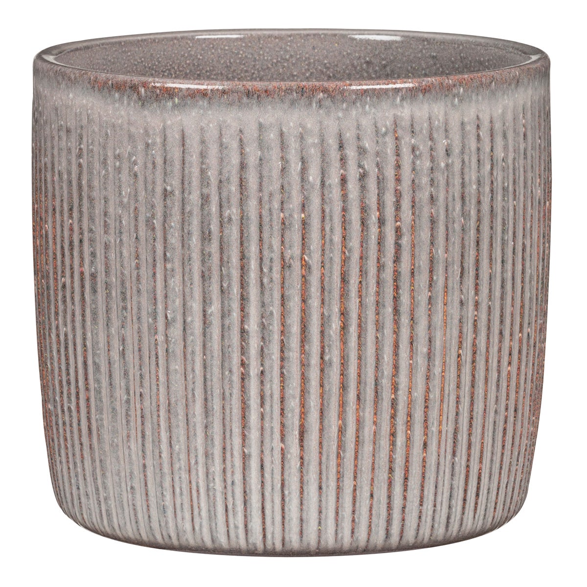Scheurich Solido Linea, Blumentopf aus Keramik,  Farbe: Seashell, 15 cm Durchmesser, 13,7 cm hoch, 1,9 l Vol.
