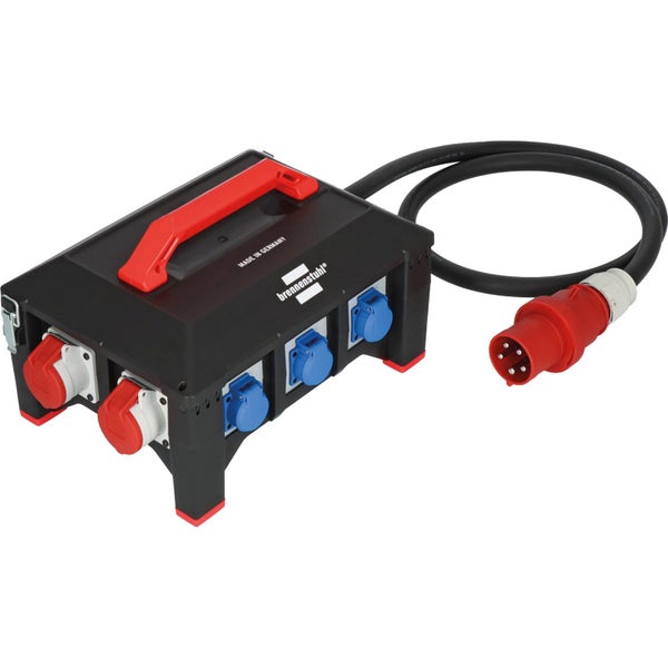 Baustromverteiler mit CEE Stecker und Schutzkontaktsteckdosen