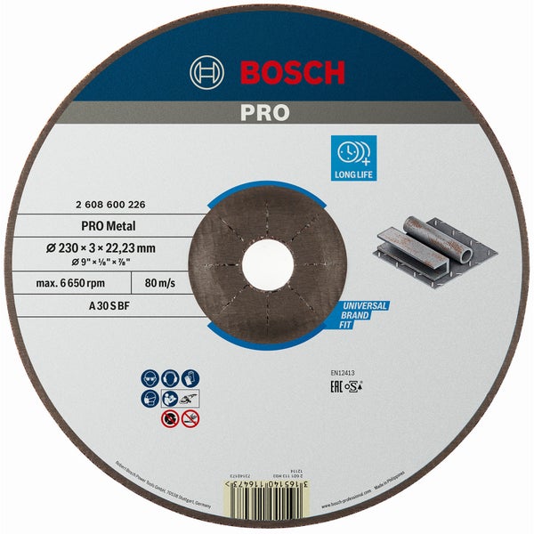 Bosch PRO Metal Trennscheibe 230 x 3 x 22,23 mm - 2608600226