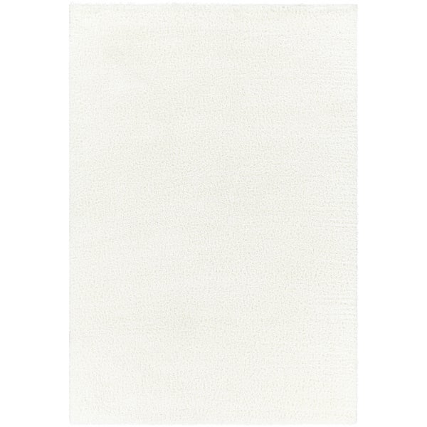 Hochfloriger Shaggy-Teppich Einfarbig Elfenbein 160x213 cm CLAIRE