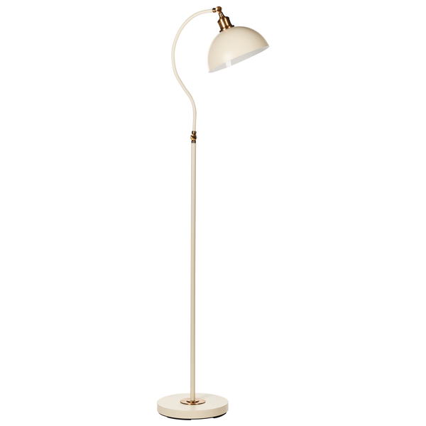 Stehlampe LENNON verstellbar Metall Hellbeige