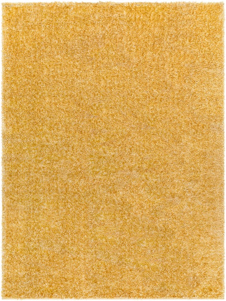 Hochfloriger Shaggy-Teppich Einfarbig Gelb 160x213 cm CLAIRE