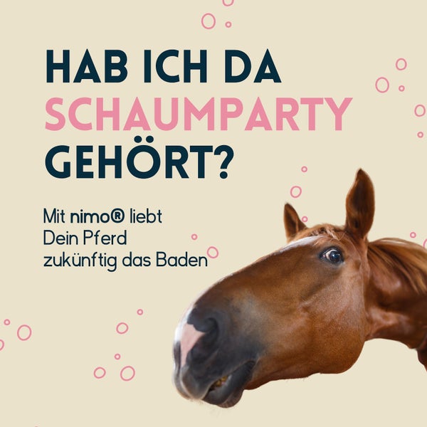 nimo® Pferde Shampoo sensitiv • ohne Duftstoffe und pH-Neutral für alle Rassen