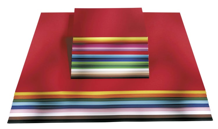 Folia  Tonpapier 130g/m², DIN A4, 100 Blatt, hochrot