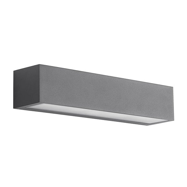 Arcchio Wandleuchte außen Lengo (spritzwassergeschützt (Modern) in Alu aus Aluminium (2 flammig, E27) - Außenwandleuchten Wandlampe Led Außenlampe Outdoor für Außenwand/Hauswand Haus