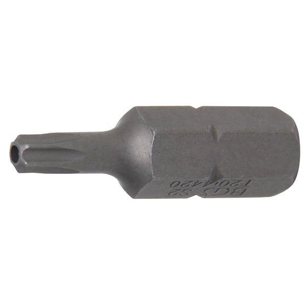 BGS Bit Länge 30 mm Antrieb Außensechskant 8 mm (5/16) T-Profil (für Torx) mit Bohrung T20 - 4420
