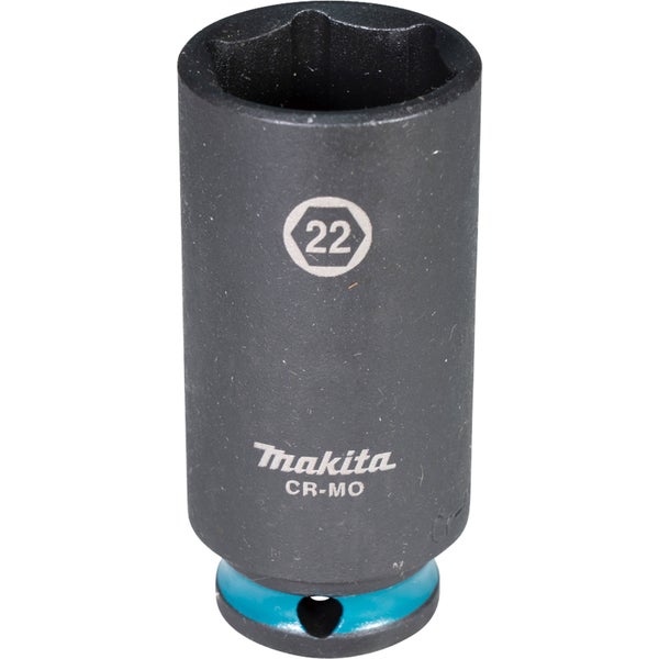 Makita E-16396 Steckschlüssel 3/8 SW22 Impact Black lang