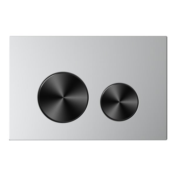 WC-Betätigungsplatte mit zwei runden Tasten