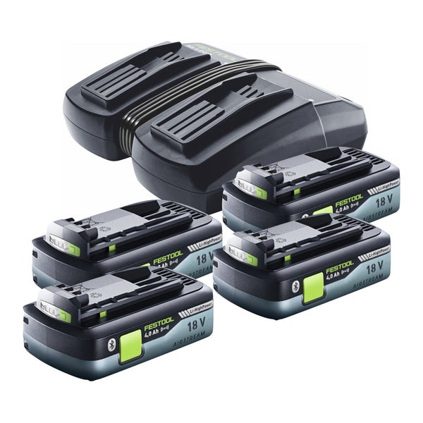 Festool CTLC MIDI Akku Absaugmobil 36 V ( 2x 18 V ) Staubkl. L + 4x Akku 4,0 Ah + Ladegerät + Systainer