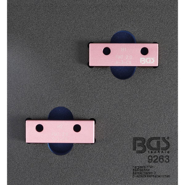 BGS Werkstattwageneinlage 1/6: Nockenwellen-Arretierwerkzeug-Satz für Fiat 2.0l 20V - 9263