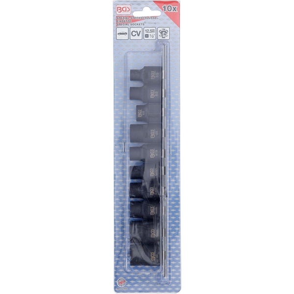 BGS Werkzeug Steckschlüsseleinsatz Set, 10-teilig