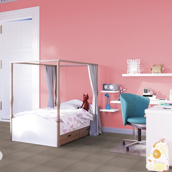 Teppichboden Meterware in Beige Auslegware Velours Qualität robust 500 cm Breite (Meterware)