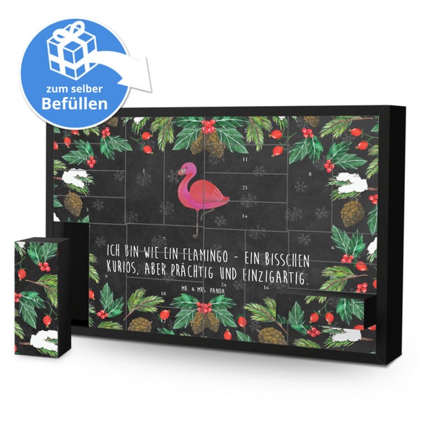 Mr. & Mrs. Panda Befüllbarer Adventskalender Flamingo Classic - Schwarz