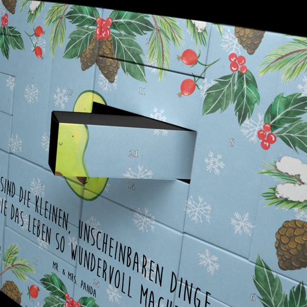 Mr. & Mrs. Panda Befüllbarer Adventskalender Avocado Kern - Blau Pastell