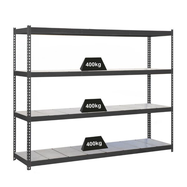 Schwerlastregal METAL YETI FOUR | HxBxT 200x150x60cm | Fachlast 400kg | Anthrazit