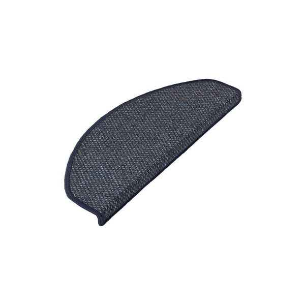 FLOORDIREKT Stufenmatte Ponto - Unempfindlich & Pflegeleicht - Blau - Rechteckig - 23,5 x 65 cm