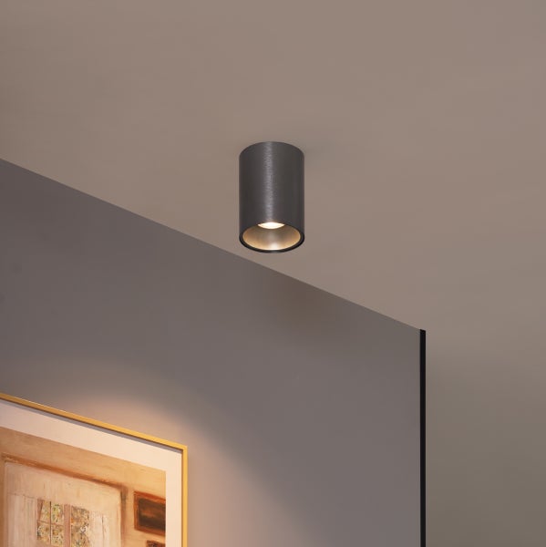 Moderner Einbaustrahler Gunmetal GU10 50mm - Deep