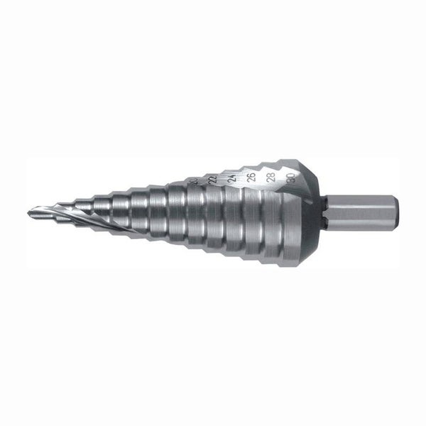 RUKO Stufenbohrer HSS spiralgenutet mit Kreuzanschliff Ø 4 - 30 mm - 101052/RUKO