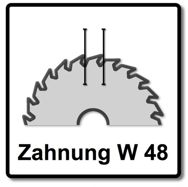 Symbol für W 48 Verzahnung
